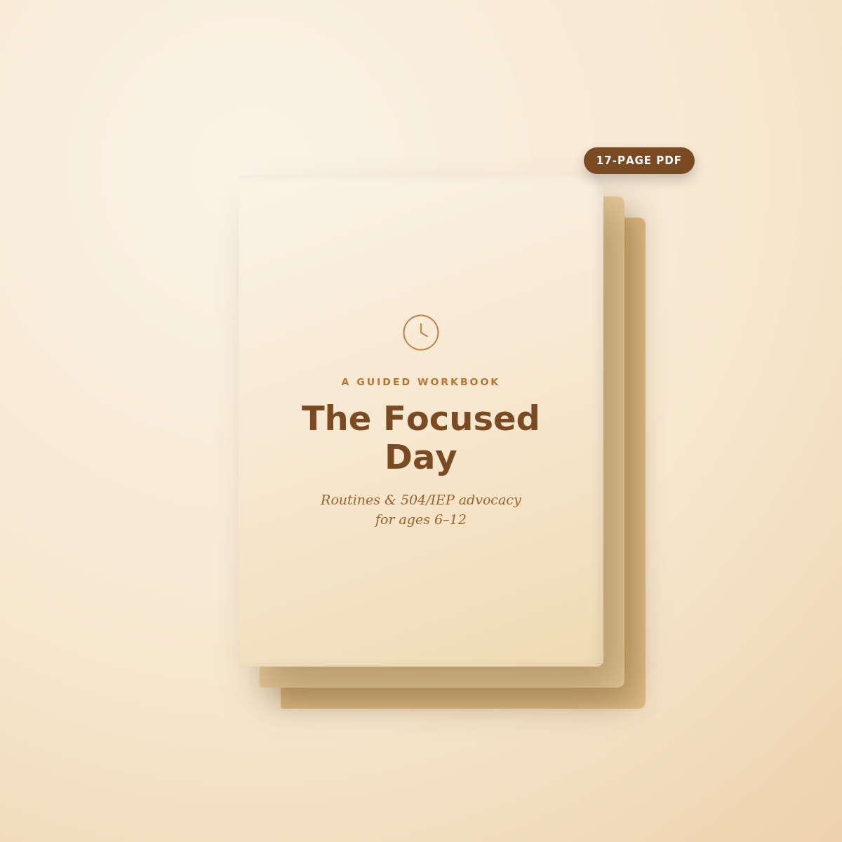 The Focused Day workbook cover